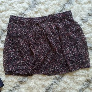 AE paisley purple chiffon flowy floral skirt